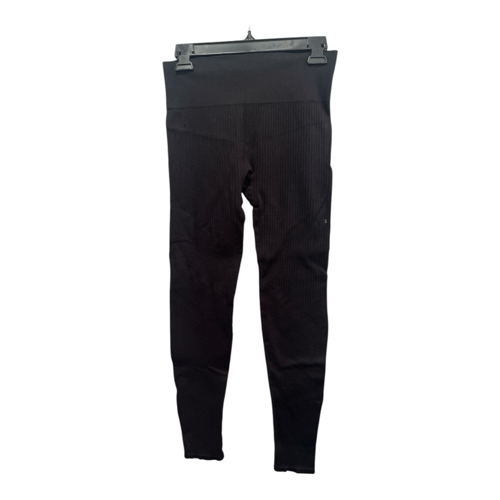 RYKO textured  leggings.  Wide waistband Black size large